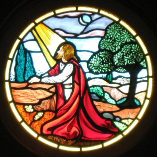 Photo of Jesus window by Ray L. Winstead